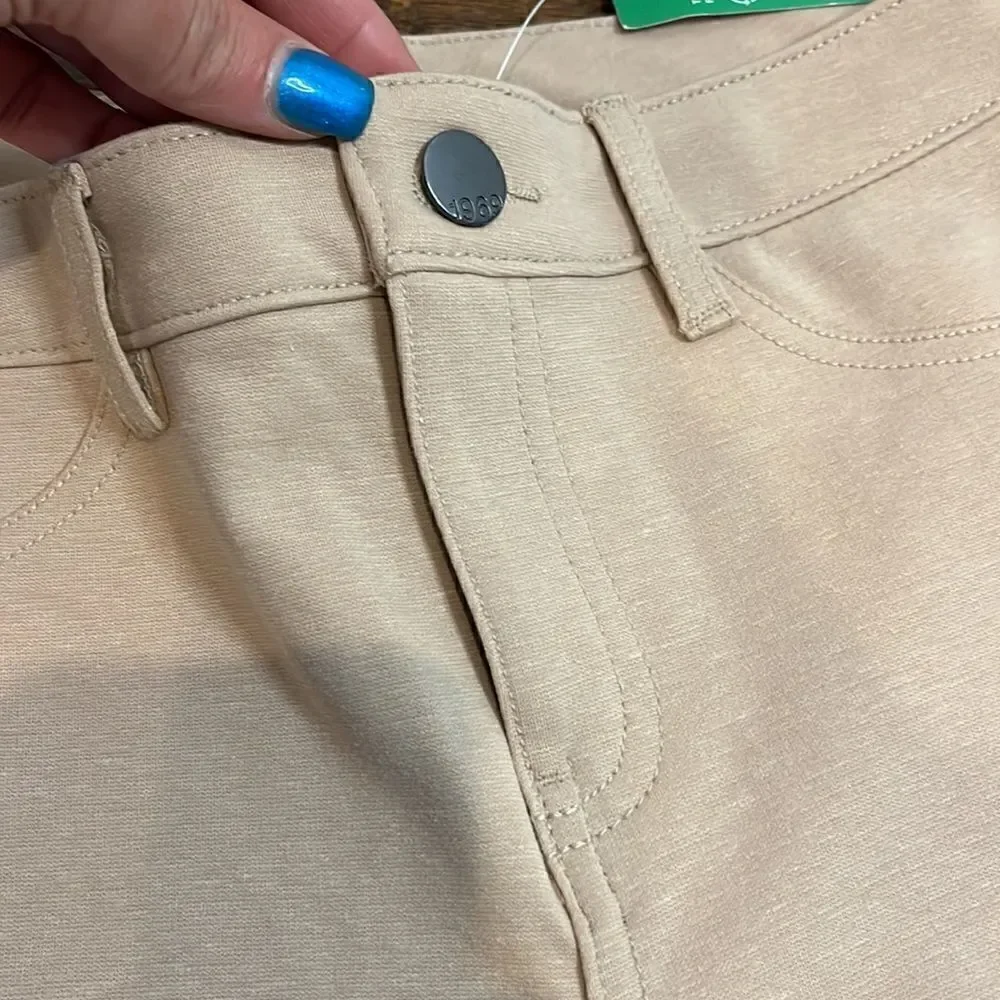 GAP Kids Beige Uniform Ponte Pants, 12 Slim!